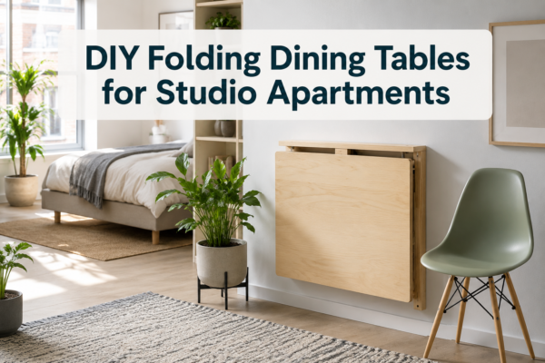 DIY Folding Collapsible Dining Tables: Space-Saving Designs for Studio Apartments
