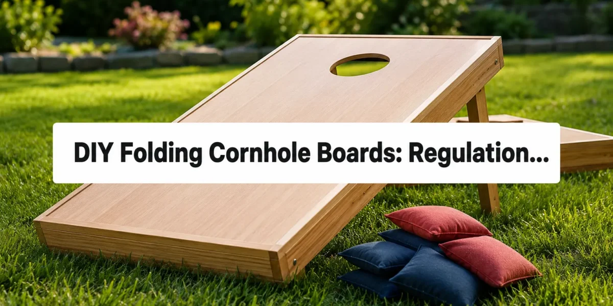 DIY Folding Cornhole Boards: Regulation Dimensions, Joinery, and a Smooth Wood Finish