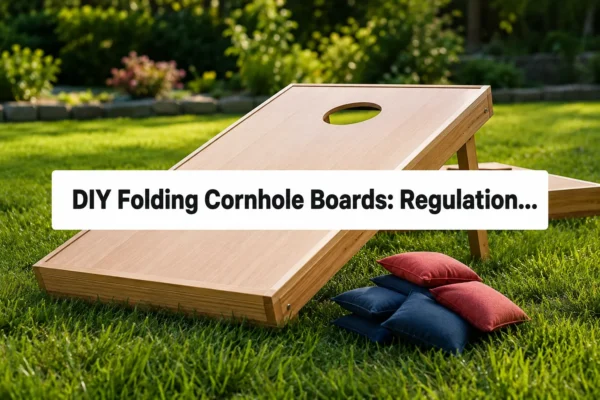 DIY Folding Cornhole Boards: Regulation Dimensions, Joinery, and a Smooth Wood Finish