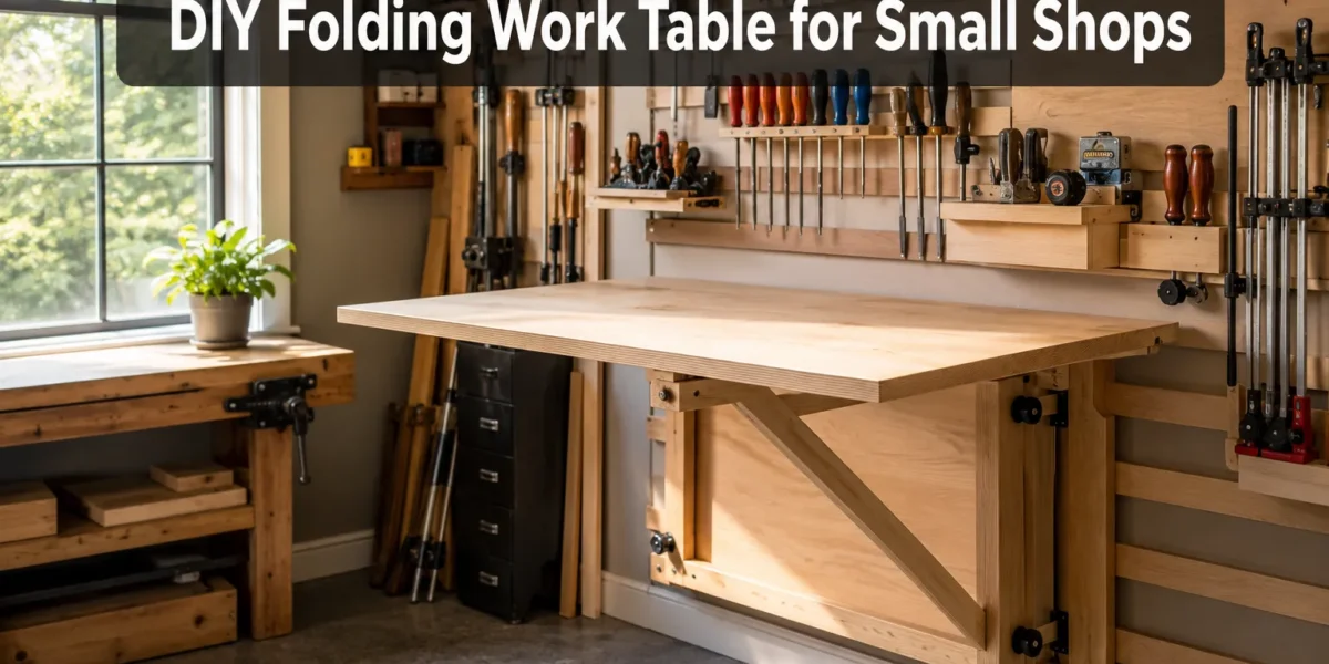 DIY Folding Work Table for Small Shops: Build a Strong, Flat-Storing Surface That Opens Fast
