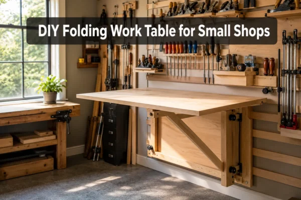 DIY Folding Work Table for Small Shops: Build a Strong, Flat-Storing Surface That Opens Fast