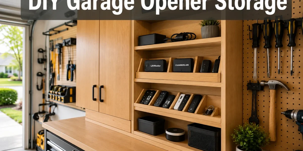 DIY Garage Opener Storage Solutions: Building Custom Cabinets and Shelving for Liftmaster and Chamberlain