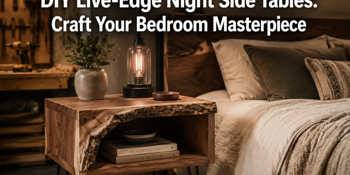 DIY Live-Edge Night Side Tables: From Raw Slab to Finished Bedroom Piece