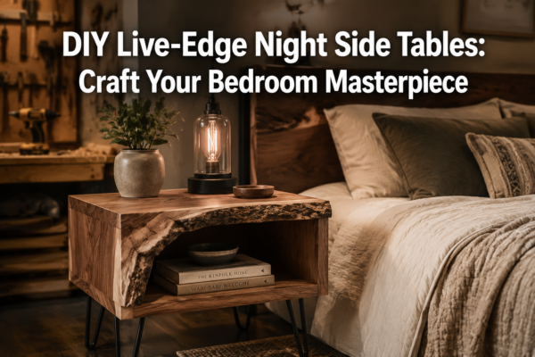 DIY Live-Edge Night Side Tables: From Raw Slab to Finished Bedroom Piece
