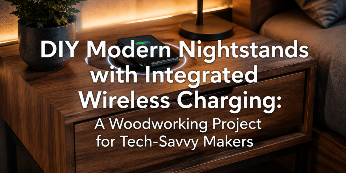 DIY Modern Nightstands with Integrated Wireless Charging: A Woodworking Project for Tech-Savvy Makers