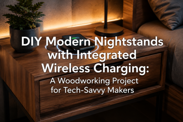 DIY Modern Nightstands with Integrated Wireless Charging: A Woodworking Project for Tech-Savvy Makers