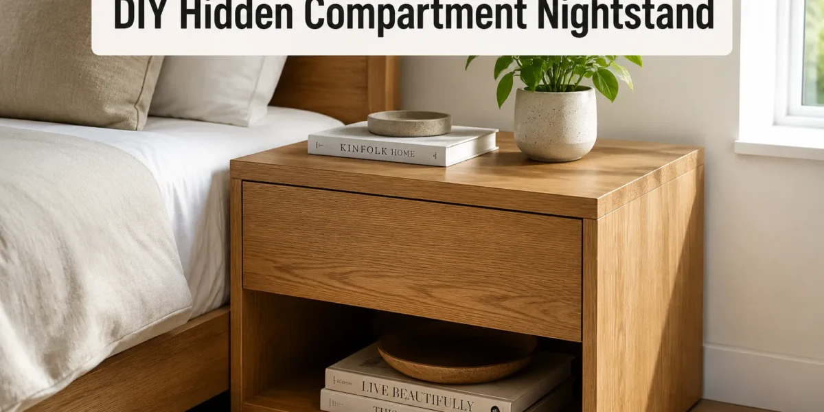 DIY Night Side Table With Hidden Compartment: Designing Storage Without Making the Piece Bulky