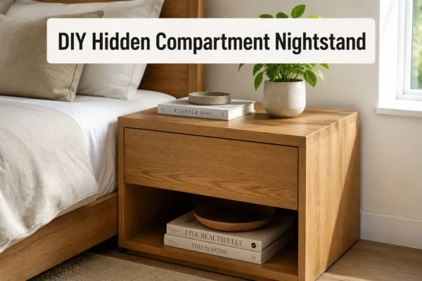 DIY Night Side Table With Hidden Compartment: Designing Storage Without Making the Piece Bulky