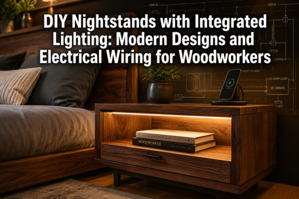 DIY Nightstands with Integrated Lighting: Modern Designs and Electrical Wiring for Woodworkers
