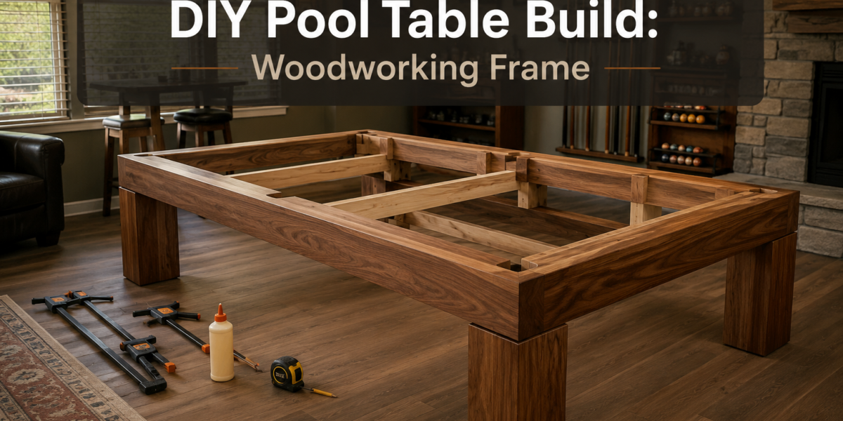 DIY Pool Table Build: Woodworking Frame, Slate, and Finishing for a Home Game Room
