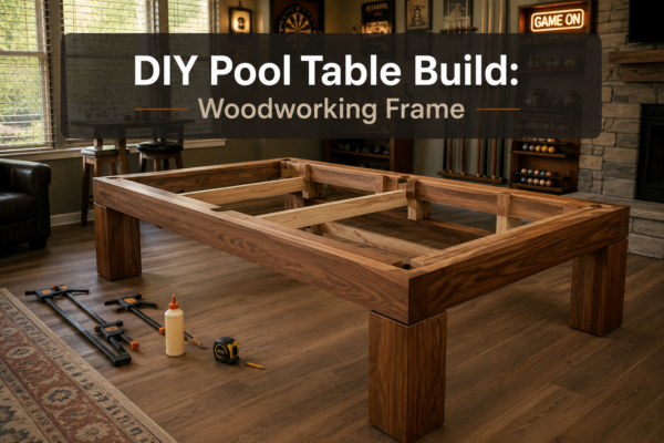 DIY Pool Table Build: Woodworking Frame, Slate, and Finishing for a Home Game Room