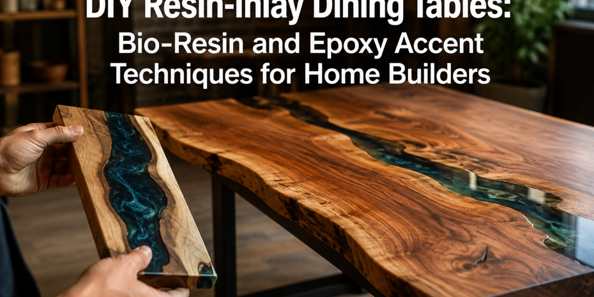 DIY Resin-Inlay Dining Tables: Bio-Resin and Epoxy Accent Techniques for Home Builders