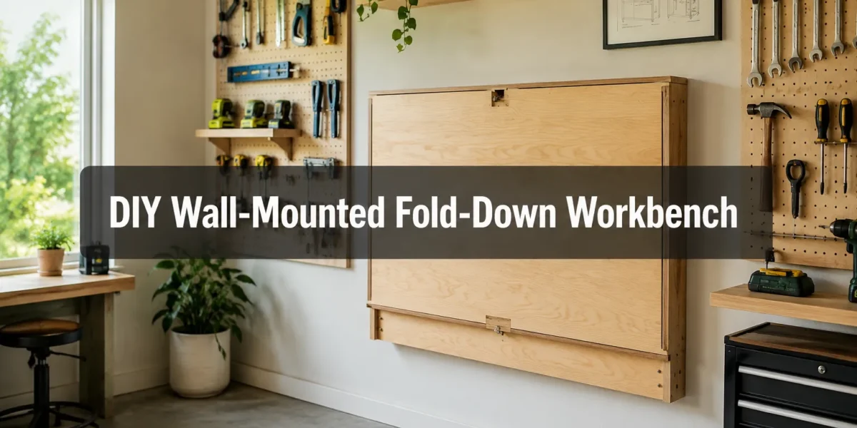 DIY Wall-Mounted Fold-Down Workbench: Space-Saving Designs for Micro Workshops Under 200 Sq Ft