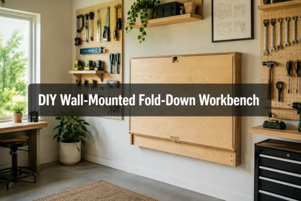 DIY Wall-Mounted Fold-Down Workbench: Space-Saving Designs for Micro Workshops Under 200 Sq Ft