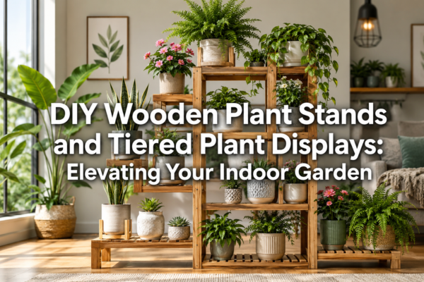 DIY Wooden Plant Stands and Tiered Plant Displays: Elevating Your Indoor Garden