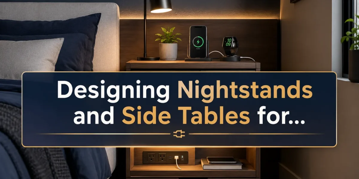 Designing Nightstands and Side Tables for Small Bedrooms: Turning Any Night Side Table into a Charging Hub