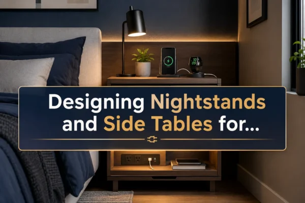 Designing Nightstands and Side Tables for Small Bedrooms: Turning Any Night Side Table into a Charging Hub