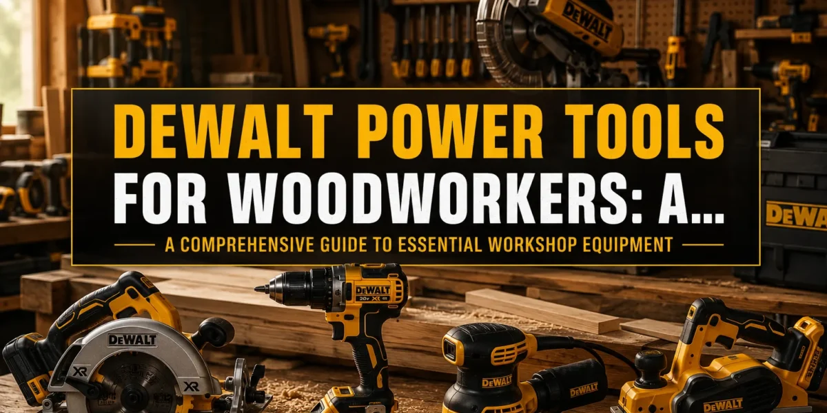 Dewalt Power Tools for Woodworkers: A Comprehensive Guide to Essential Workshop Equipment