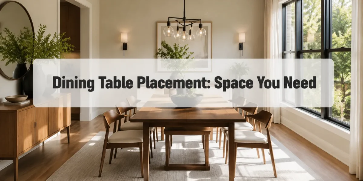 Dining Area Table Placement: How Much Space You Really Need Around the Table