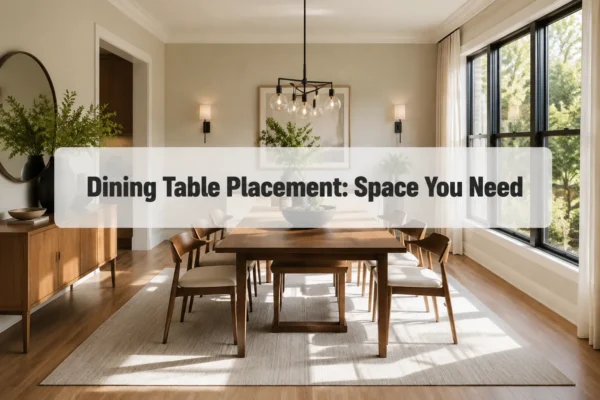 Dining Area Table Placement: How Much Space You Really Need Around the Table