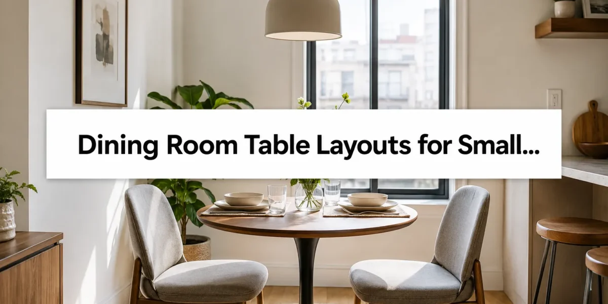 Dining Room Table Layouts for Small Homes: Space Planning, Seating Capacity, and Clearance Rules
