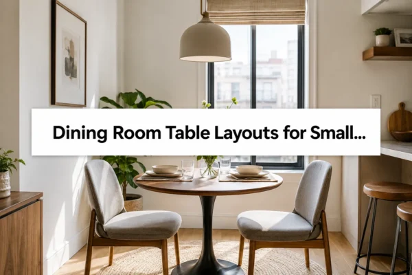 Dining Room Table Layouts for Small Homes: Space Planning, Seating Capacity, and Clearance Rules