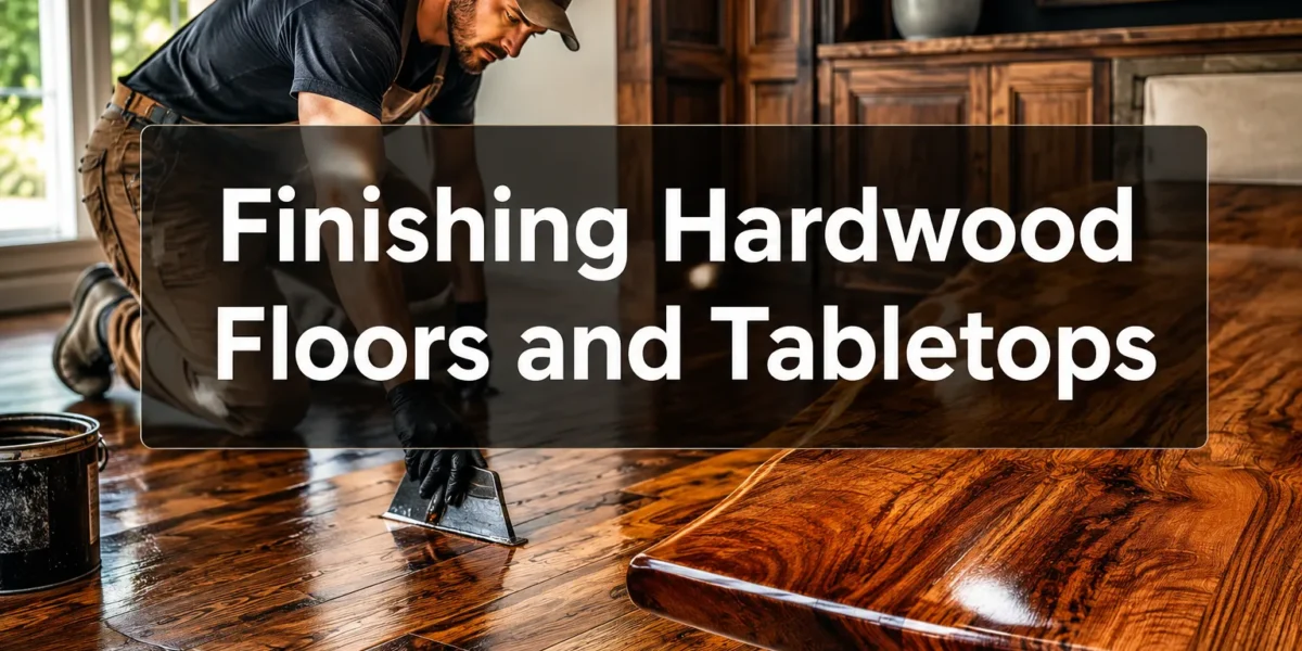 Finishing Hardwood Floors and Tabletops: Sanding, Staining, and Sealing for Professional Results