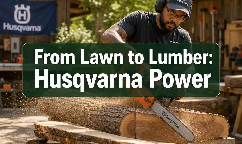 From Lawn to Lumber: Using Husqvarna Chainsaws to Buck, Slab, and Prepare Logs for Woodworking