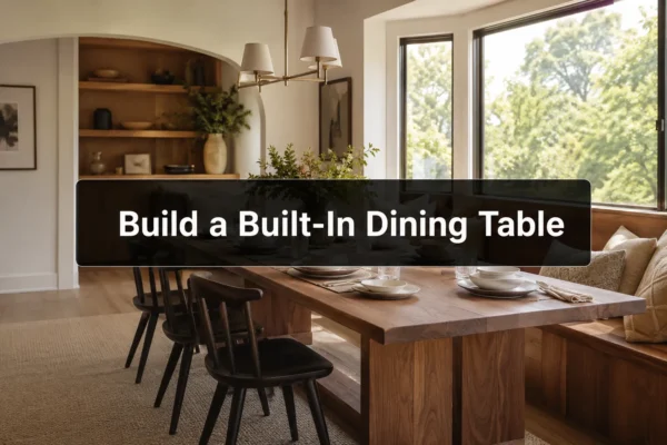 How to Build a Dining Table That Feels Built-In: Sizes, Aprons, and Stretcher Choices