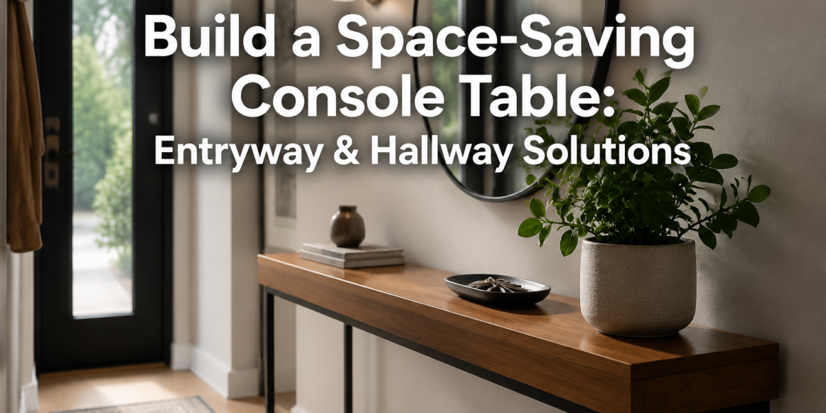 How to Build a Space-Saving Console Table: Design Ideas and Joinery for Entryways and Hallways