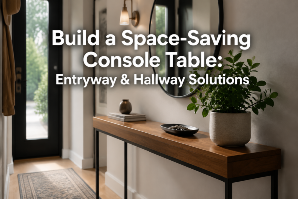 How to Build a Space-Saving Console Table: Design Ideas and Joinery for Entryways and Hallways