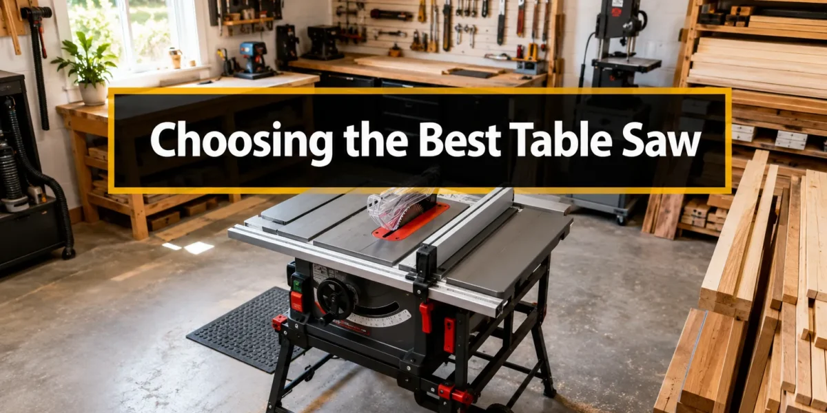 How to Choose the Best Table Saw with Built-In Stand for a Small Woodshop