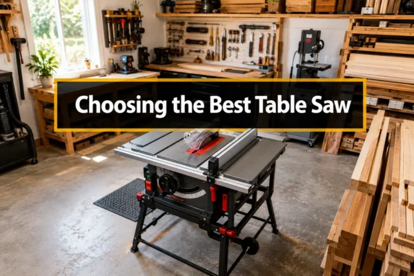 How to Choose the Best Table Saw with Built-In Stand for a Small Woodshop