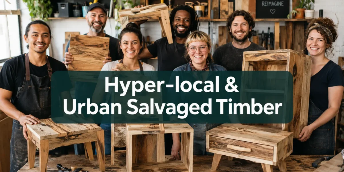 Hyper-local and urban salvaged timber projects for DIY makers