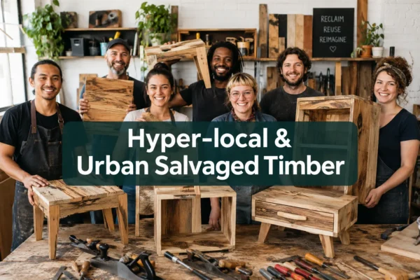Hyper-local and urban salvaged timber projects for DIY makers