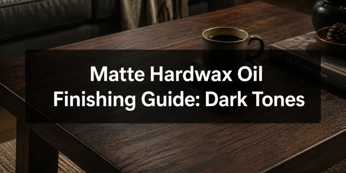 Matte Hardwax Oil Finishing Guide: How to Achieve Dark, Moody Tones on Coffee Tables and Cabinets
