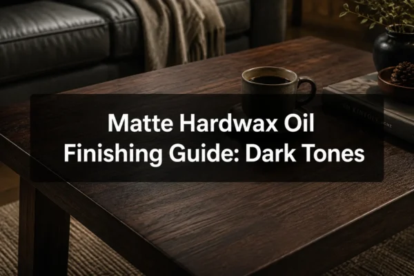 Matte Hardwax Oil Finishing Guide: How to Achieve Dark, Moody Tones on Coffee Tables and Cabinets