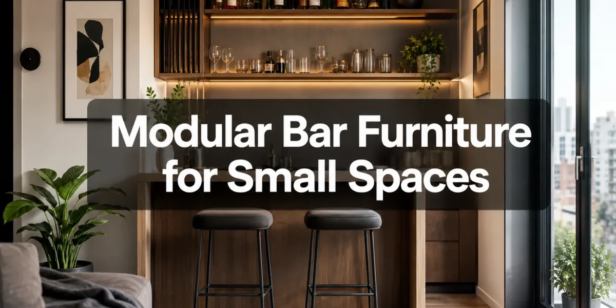 Modular Bar Furniture for Small Spaces: Stools, Shelving, and Compact Countertops You Can Build