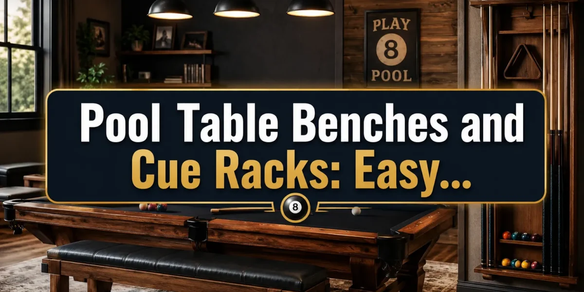 Pool Table Benches and Cue Racks: Easy Woodworking Add‑Ons to Complete Your Game Room