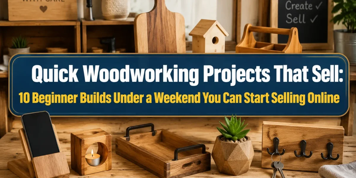 Quick Woodworking Projects That Sell: 10 Beginner Builds Under a Weekend You Can Start Selling Online