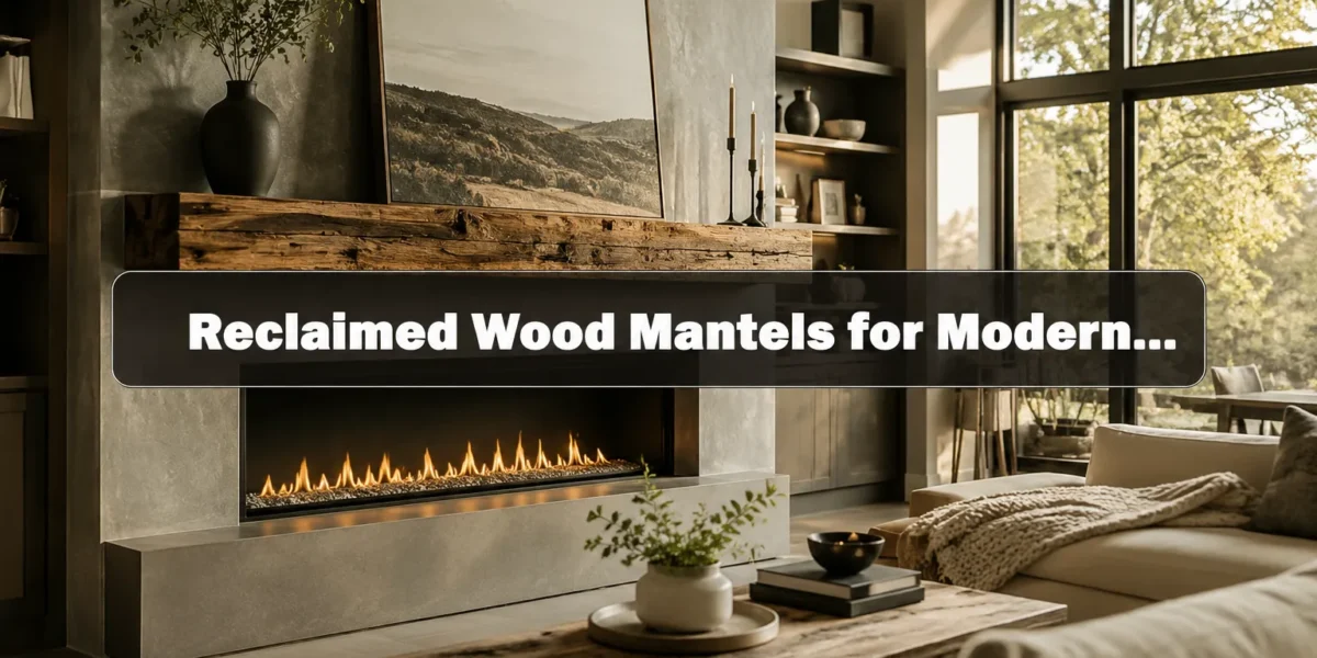 Reclaimed Wood Mantels for Modern Fireplaces: Balancing Organic Warmth with Contemporary Design