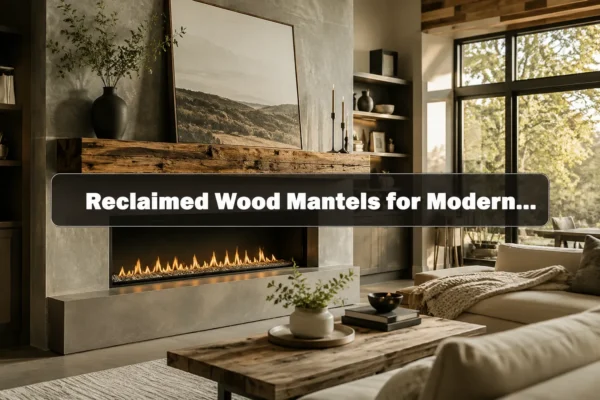 Reclaimed Wood Mantels for Modern Fireplaces: Balancing Organic Warmth with Contemporary Design