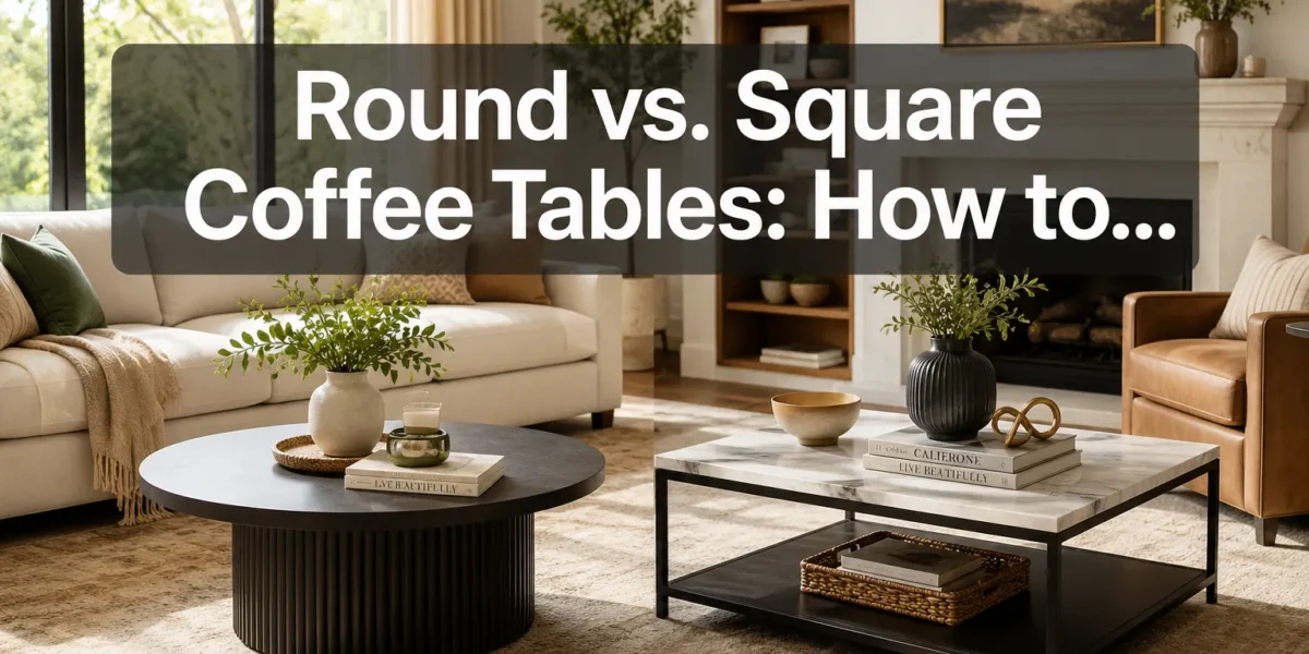 Round Coffee Tables vs. Square: How to Choose the Right Shape and Size for Your Living Room