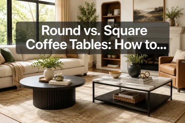 Round Coffee Tables vs. Square: How to Choose the Right Shape and Size for Your Living Room