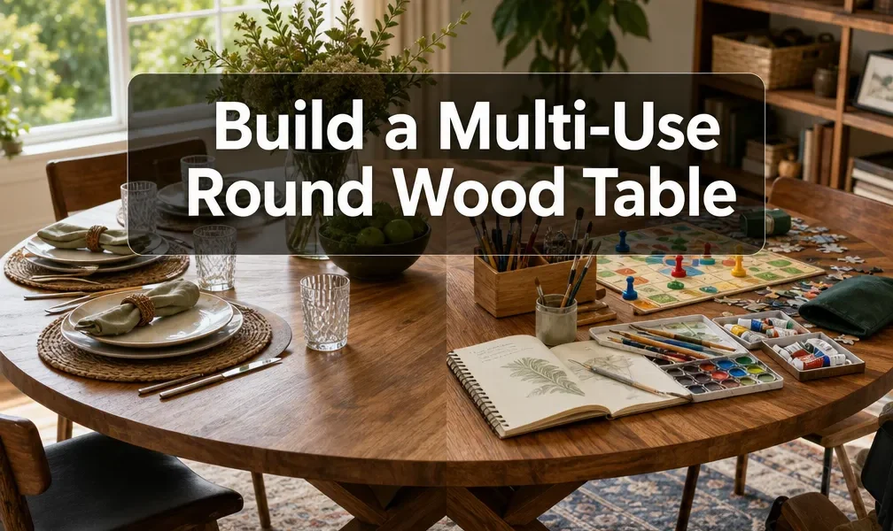 Round Dining Room Table vs. Round Table for Crafting and Games: How to Build a Multi‑Use Wood Table