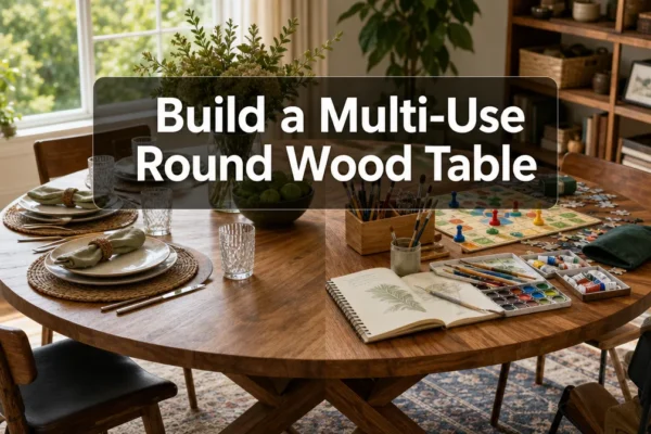 Round Dining Room Table vs. Round Table for Crafting and Games: How to Build a Multi‑Use Wood Table