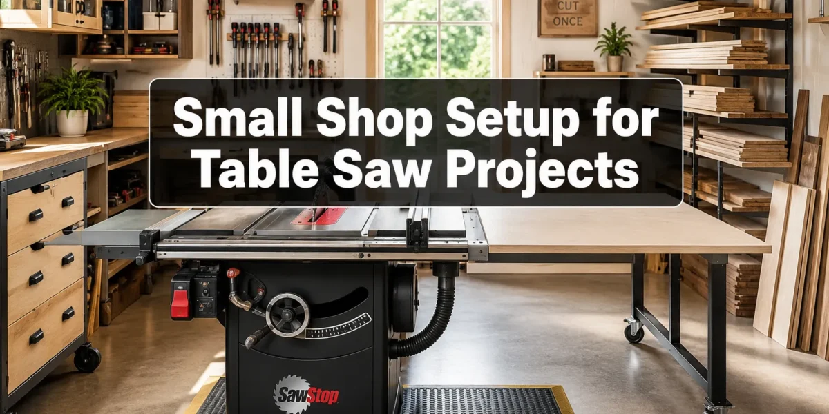 Small Shop Setup for Table Saw Projects: A Practical Layout for Safe Cuts, Outfeed, and Storage