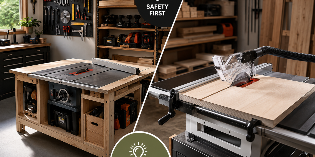 Small Workshop Setup for Table Saw Projects: Using Saw Bench Tables Safely and Efficiently
