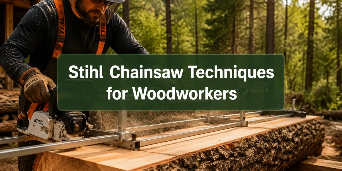 Stihl Chainsaw Techniques for Woodworkers: Milling Slabs, Cutting Joinery Blanks, and Safe Log Handling