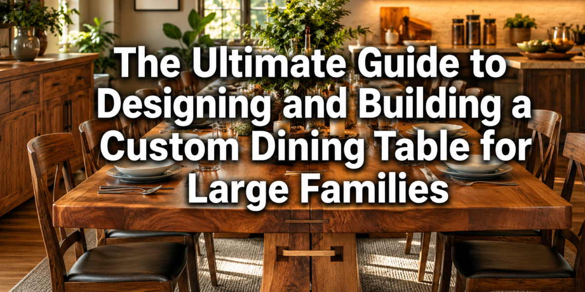 The Ultimate Guide to Designing and Building a Custom Dining Table for Large Families
